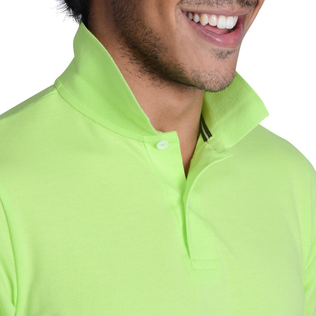 Golf Poloshirt kurzarm MW500 Herren khaki 