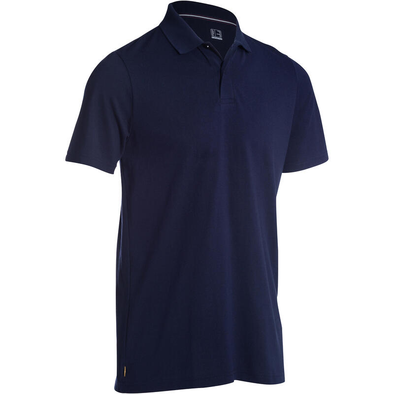 CAMISETA TIPO POLO GOLF HOMBRE INTAC'TEE azul marino Decathlon