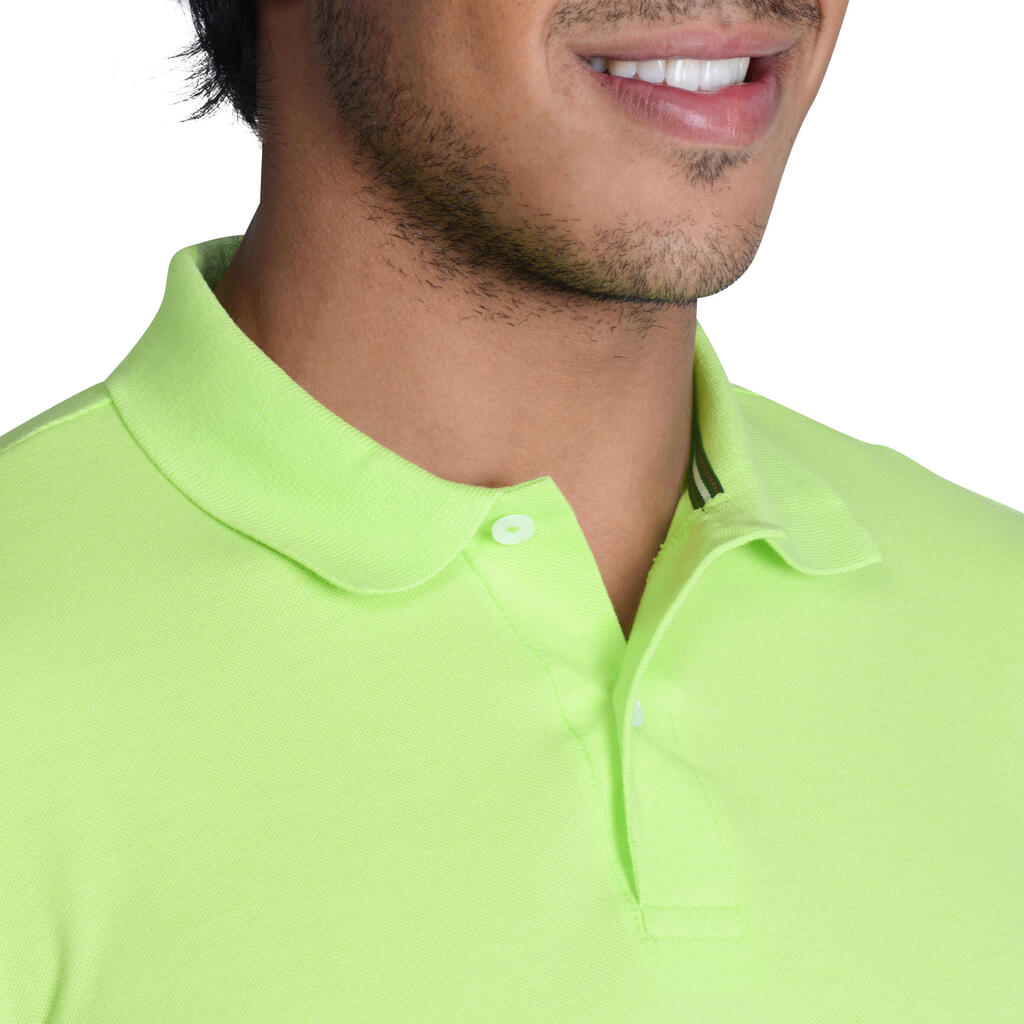 Golf Poloshirt kurzarm MW500 Herren khaki 