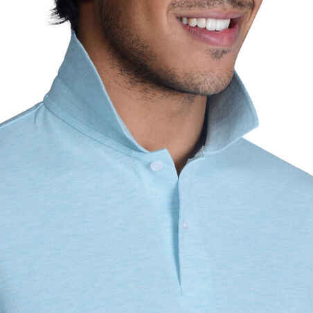 Men's golf short-sleeved polo shirt MW500 mottled mint