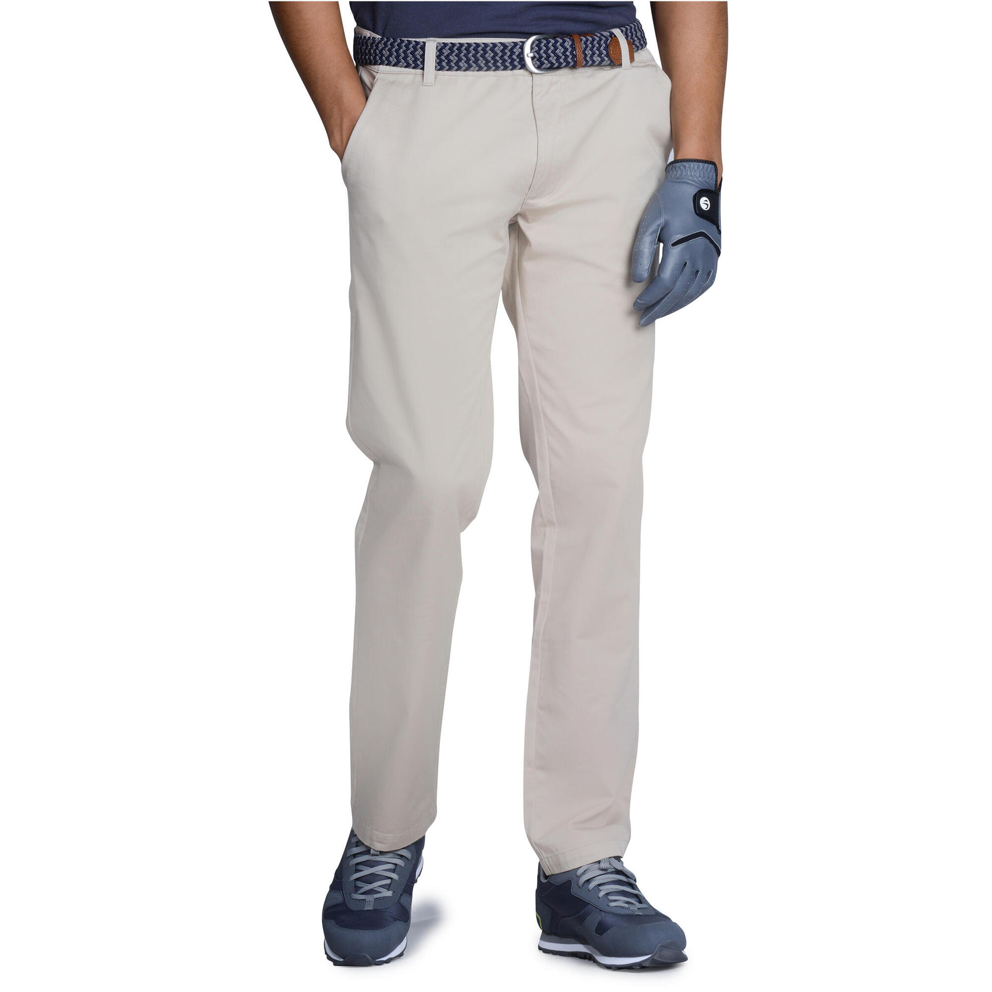 Men S Golf Trousers 100 Beige Inesis Golf