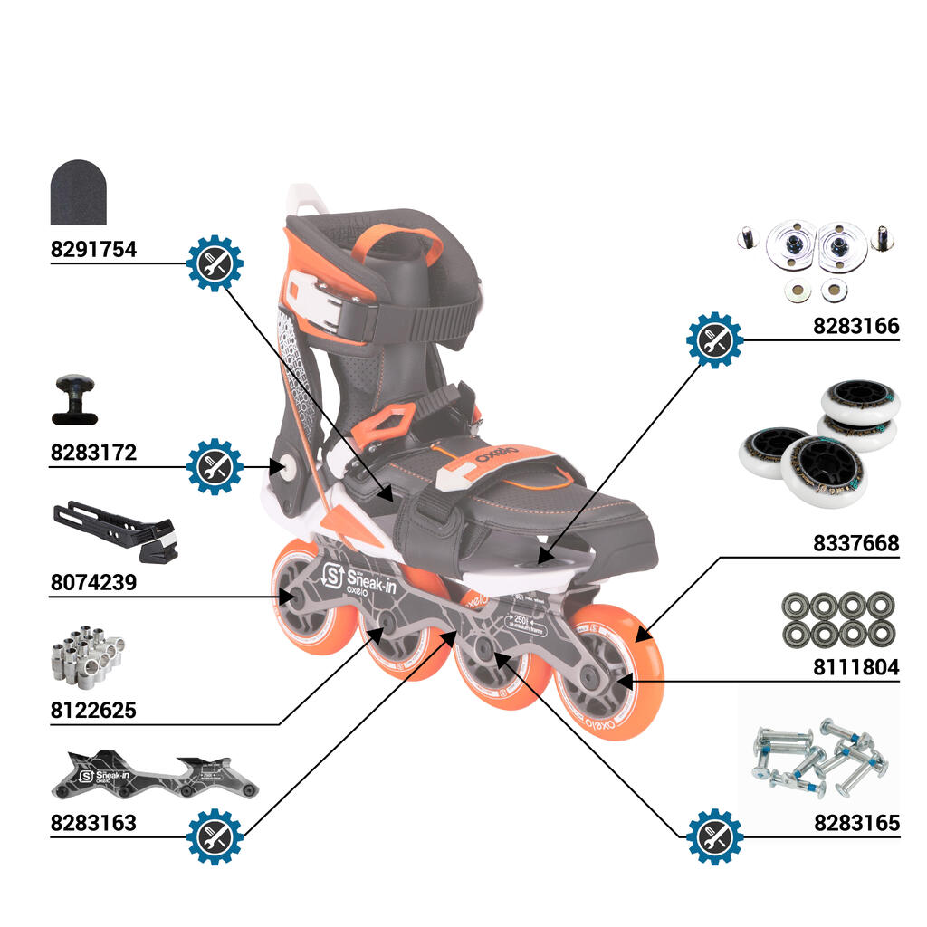 Sneak-In Adult Urban Mobility Inline Skates - Orange/Black