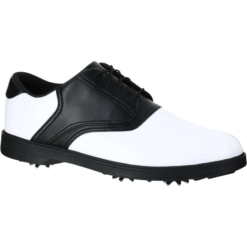 Buty Spike 500 białoczarne INESIS GOLF SHOES Golf Decathlon