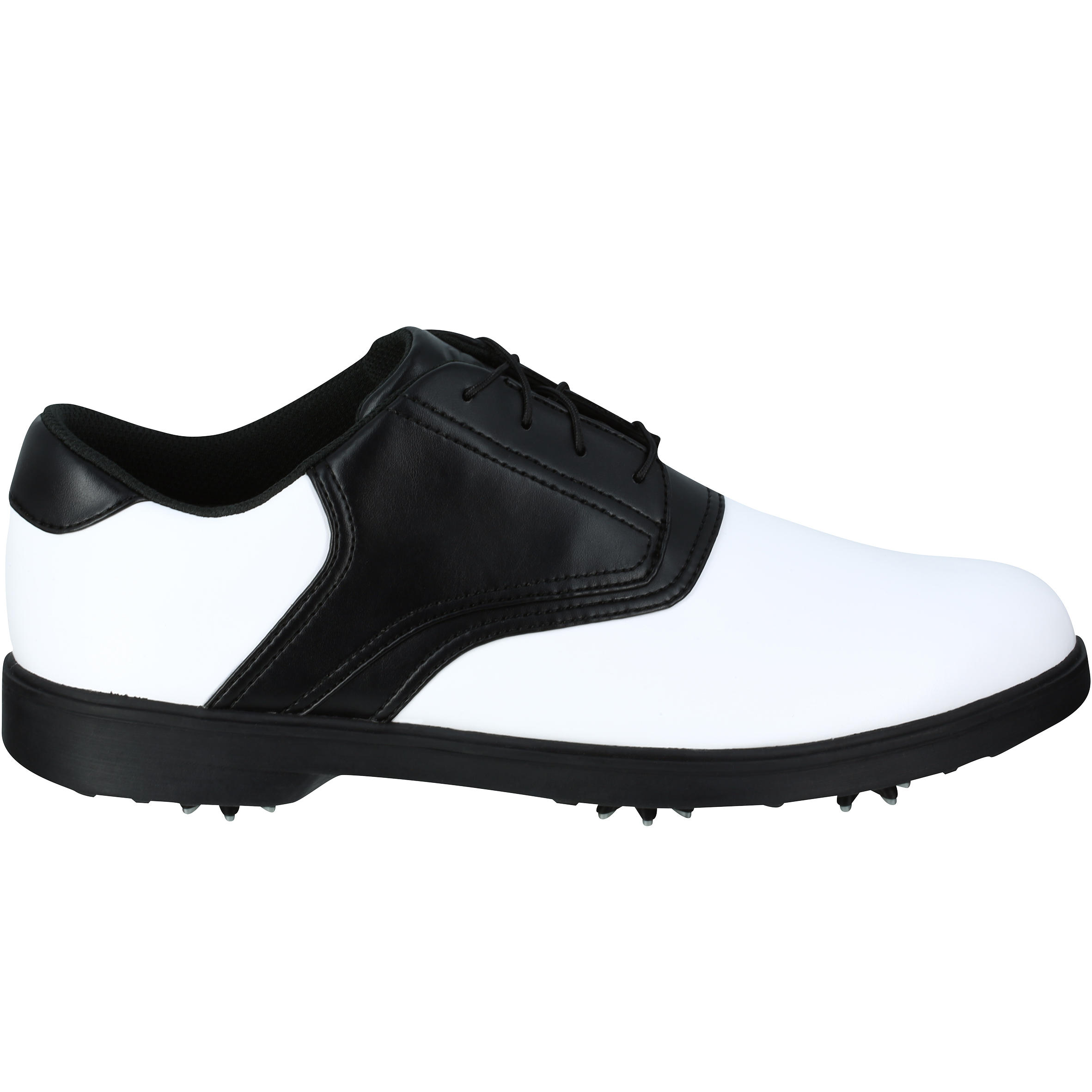 CHAUSSURES GOLF HOMME SPIKE 500 BLANCHES NOIRES Decathlon