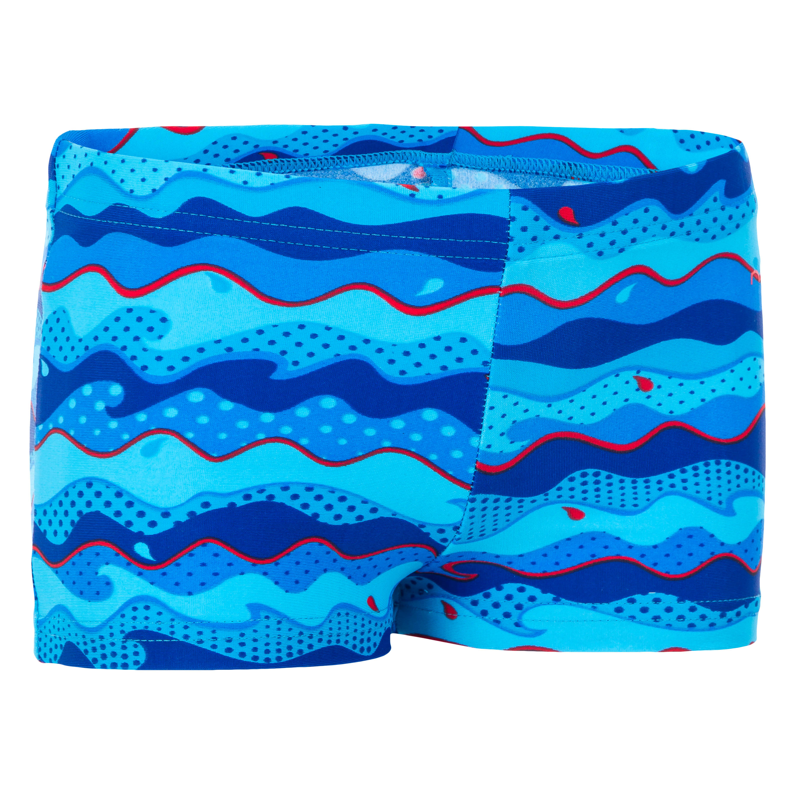 NABAIJI Titou Baby Boys' Boxer-Style Swim Shorts - All Wave Light Blue