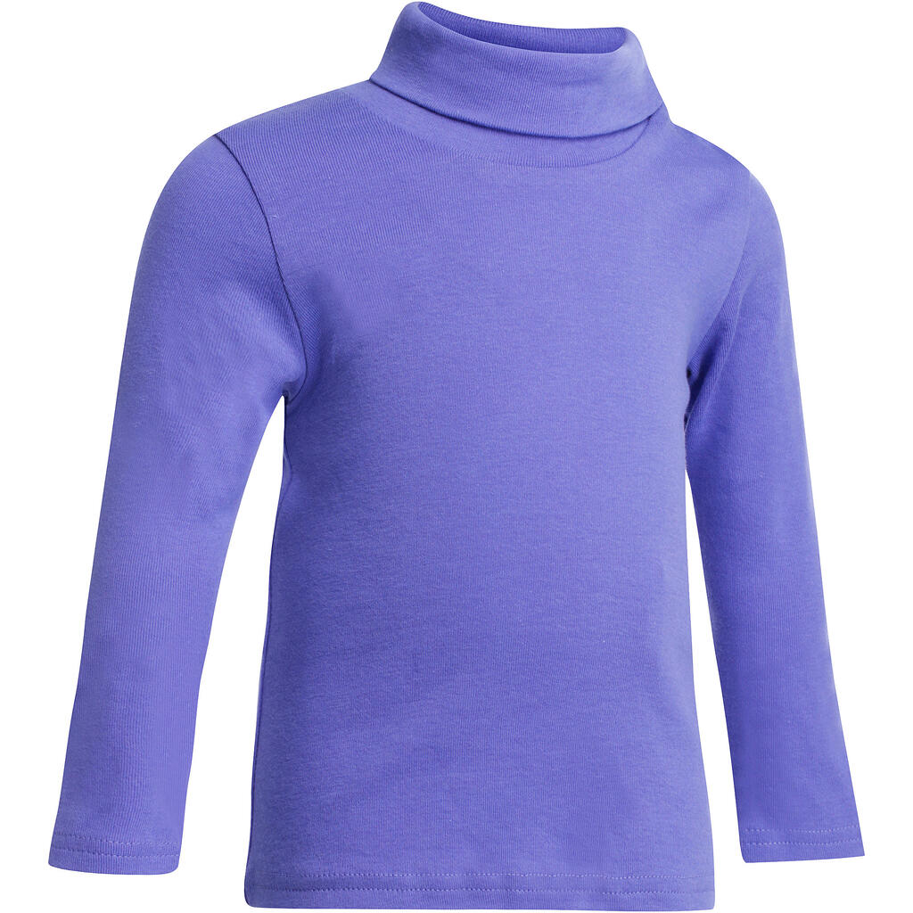 Baby gym turtleneck t-shirt - light purple