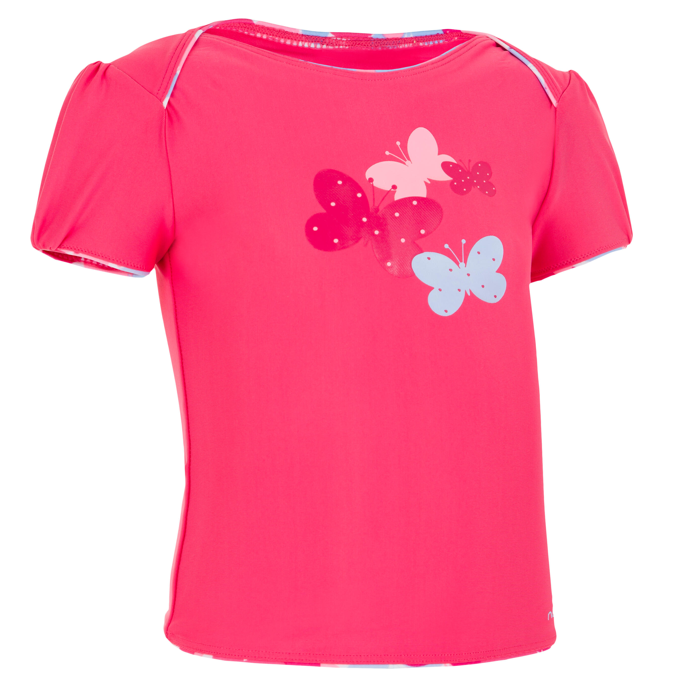 Nabaiji Maillot de bain bébé fille tankini top rose avec ...