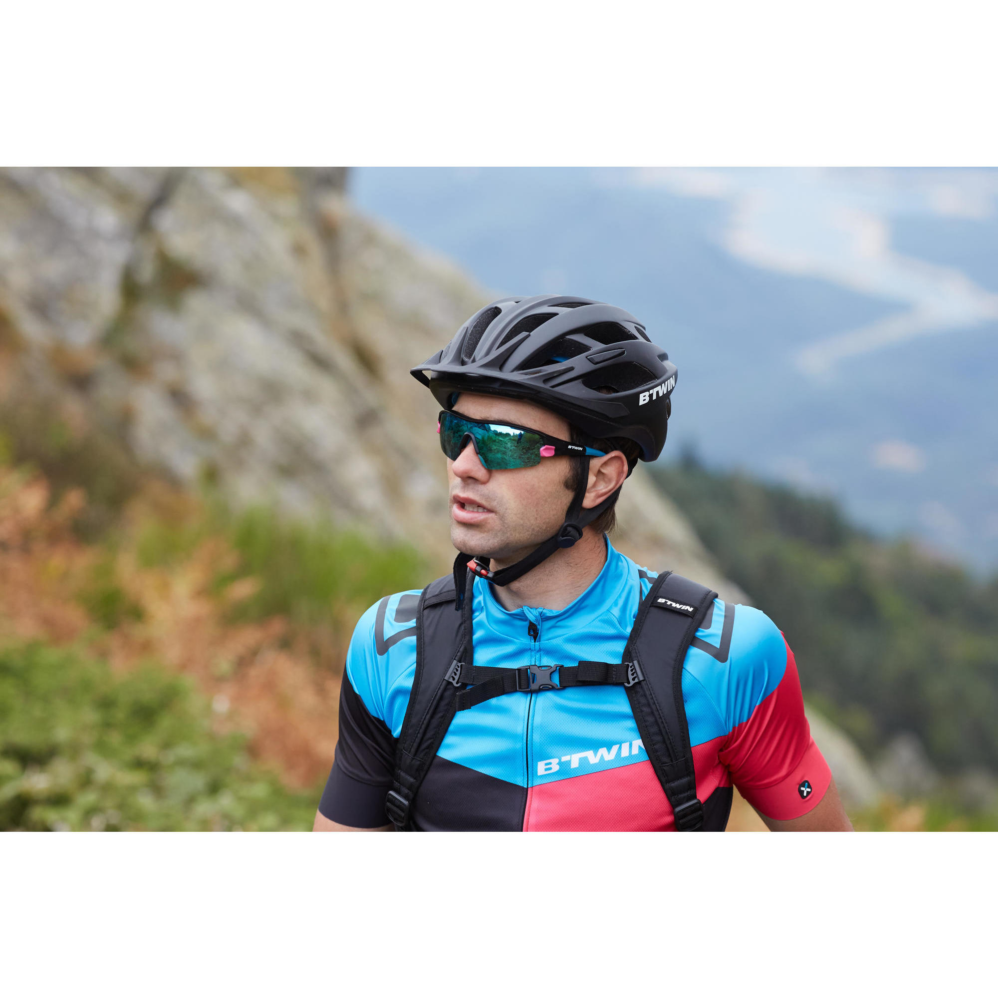 rockrider mountain bike helmet 500