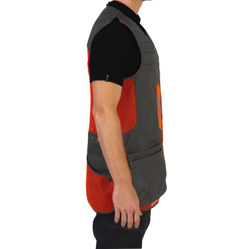 GILET BALL TRAP 500 ORANGE