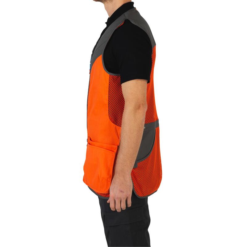 GILET BALL TRAP 500 ORANGE