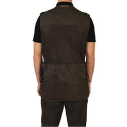 GILET BALL TRAP 500 MARRON