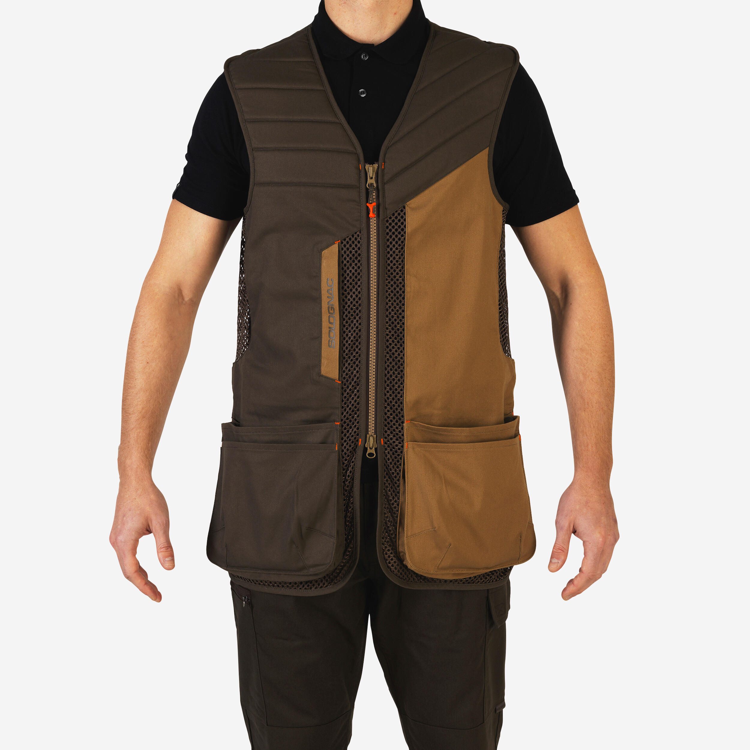 SOLOGNAC Gilet tiro a volo 500 marrone