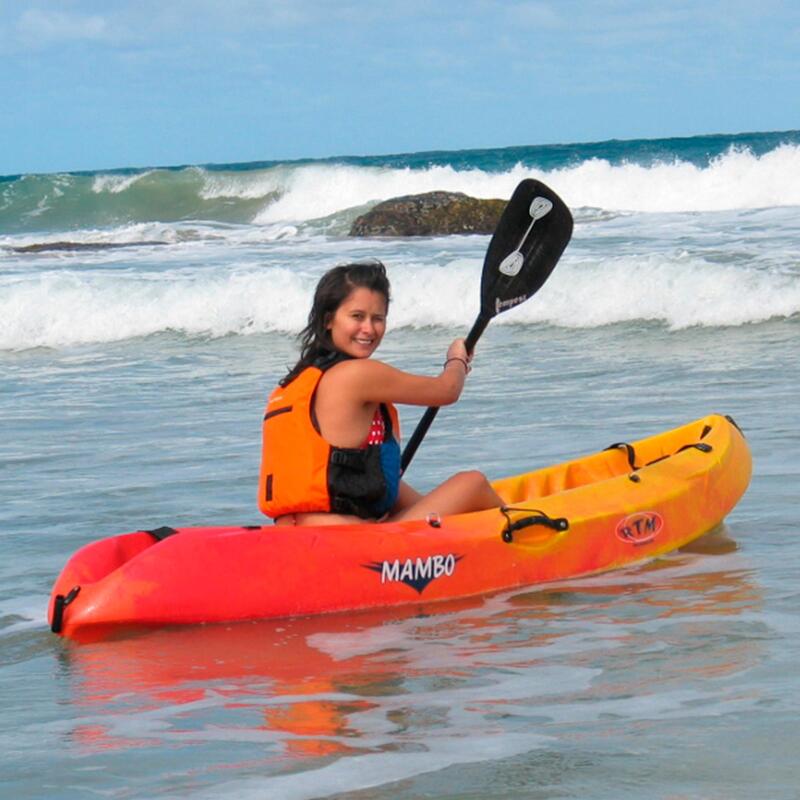 Canoa Kayak Travesía Makao Naranja 1 Plaza Rígido