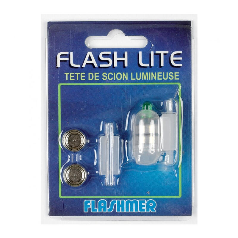 Cabeça de ponteira flash lite verde pesca no mar