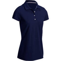 Kaus Golf Polo 500 Wanita - Biru Dongker