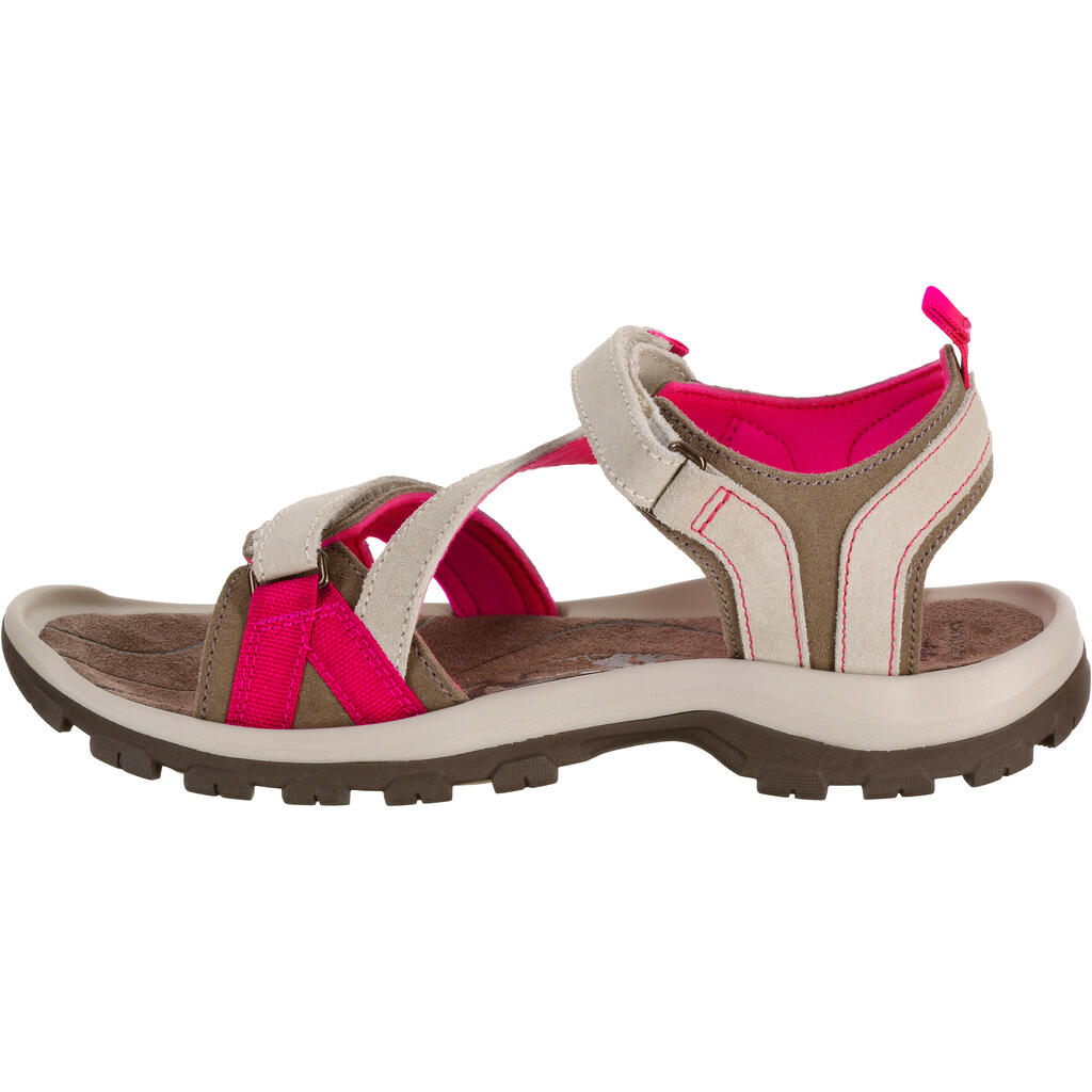 Women's walking sandals - NH120 - Brown