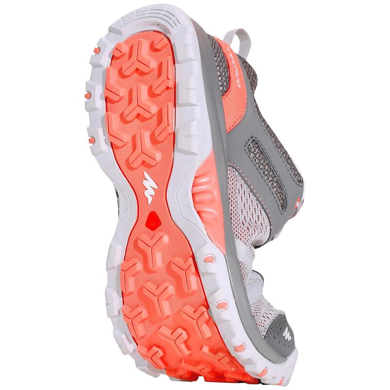 Chaussure de randonnée nature NH500 Fresh gris corail femme