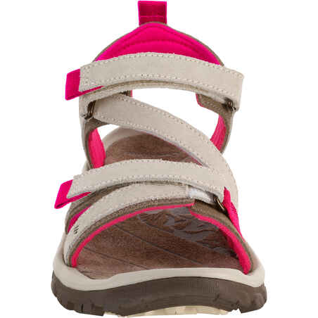 Women's walking sandals - NH120 - Beige