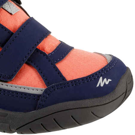 حذاء NH100 ضد الماء للأطفال - لون أزرق/ مرجاني