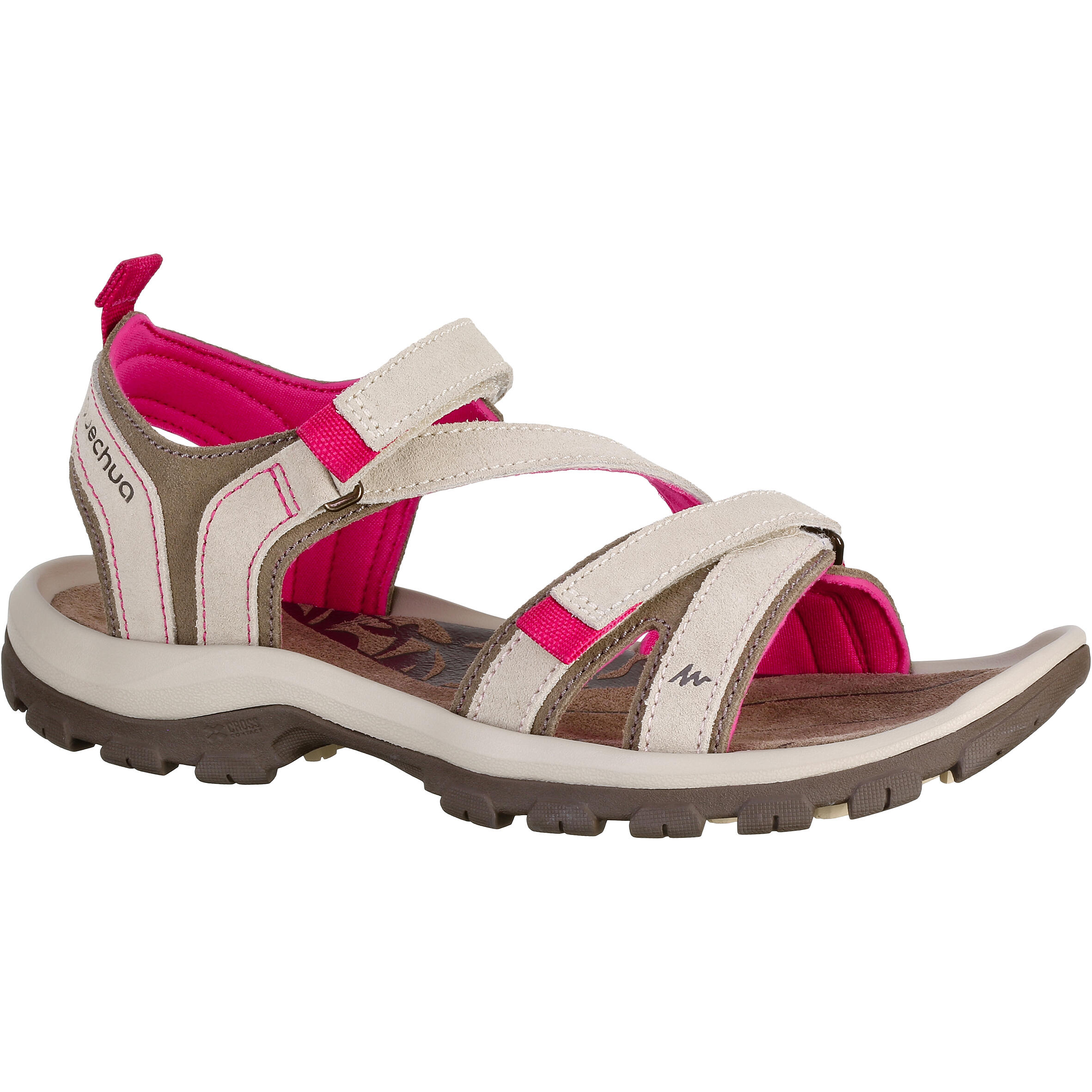 Quechua Wandelsandalen Natuurwandelingen Nh120 Leer Beige Dames quechua kopen in de aanbieding Quechua Wandelsandalen Natuurwandelingen Nh120 Leer Beige Dames quechua kopen in de aanbieding