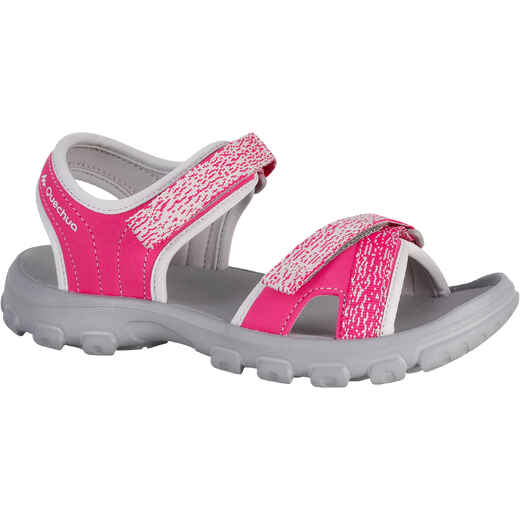 
      Sandales de randonnée enfant MH100 JR roses
  