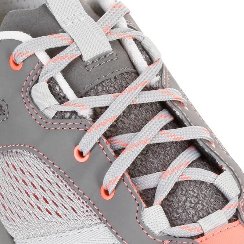 Chaussure de randonnée nature NH500 Fresh gris corail femme