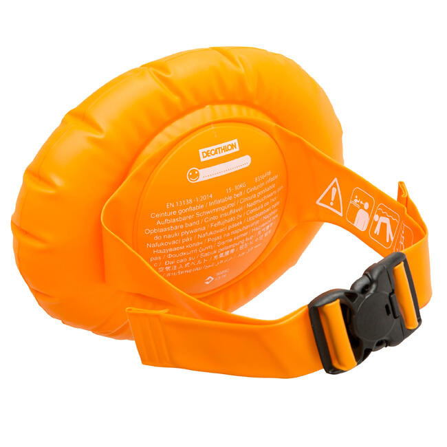 Kids swimming inflatable belt 1530kg orange
