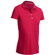 Women's Golf Polo T-Shirt 500 Raspberry
