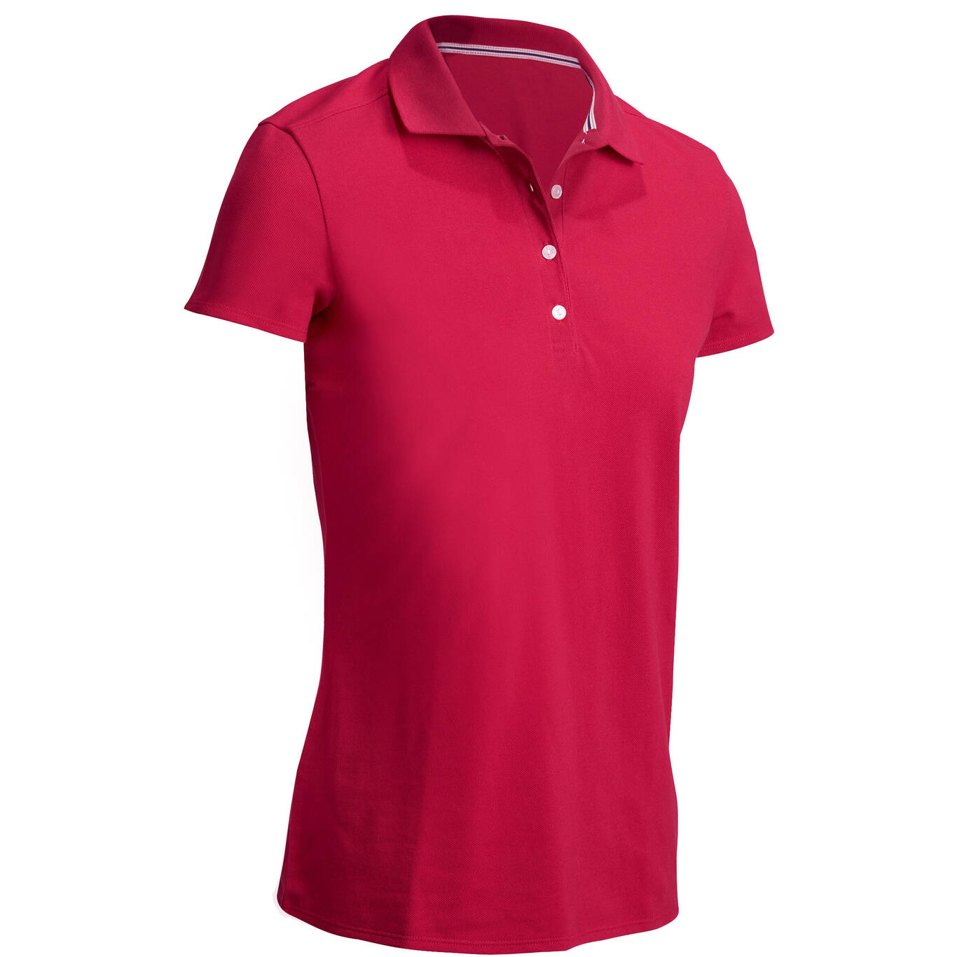 500 Women's Golf Short Sleeve Temperate Weather Polo Shirt - Raspberry 500 Women's Golf Short Sleeve Temperate Weather Polo Shirt - Raspberry