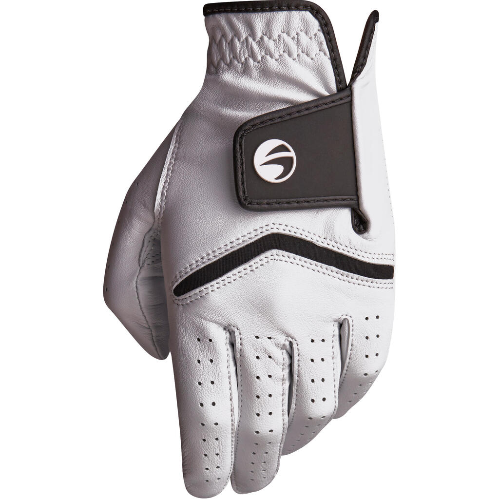 Guante de golf mujer 500 avanzada y experta diestra blanco