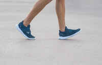 Soft 180 Strap Men's Fitness Walking Shoes - Blue/White