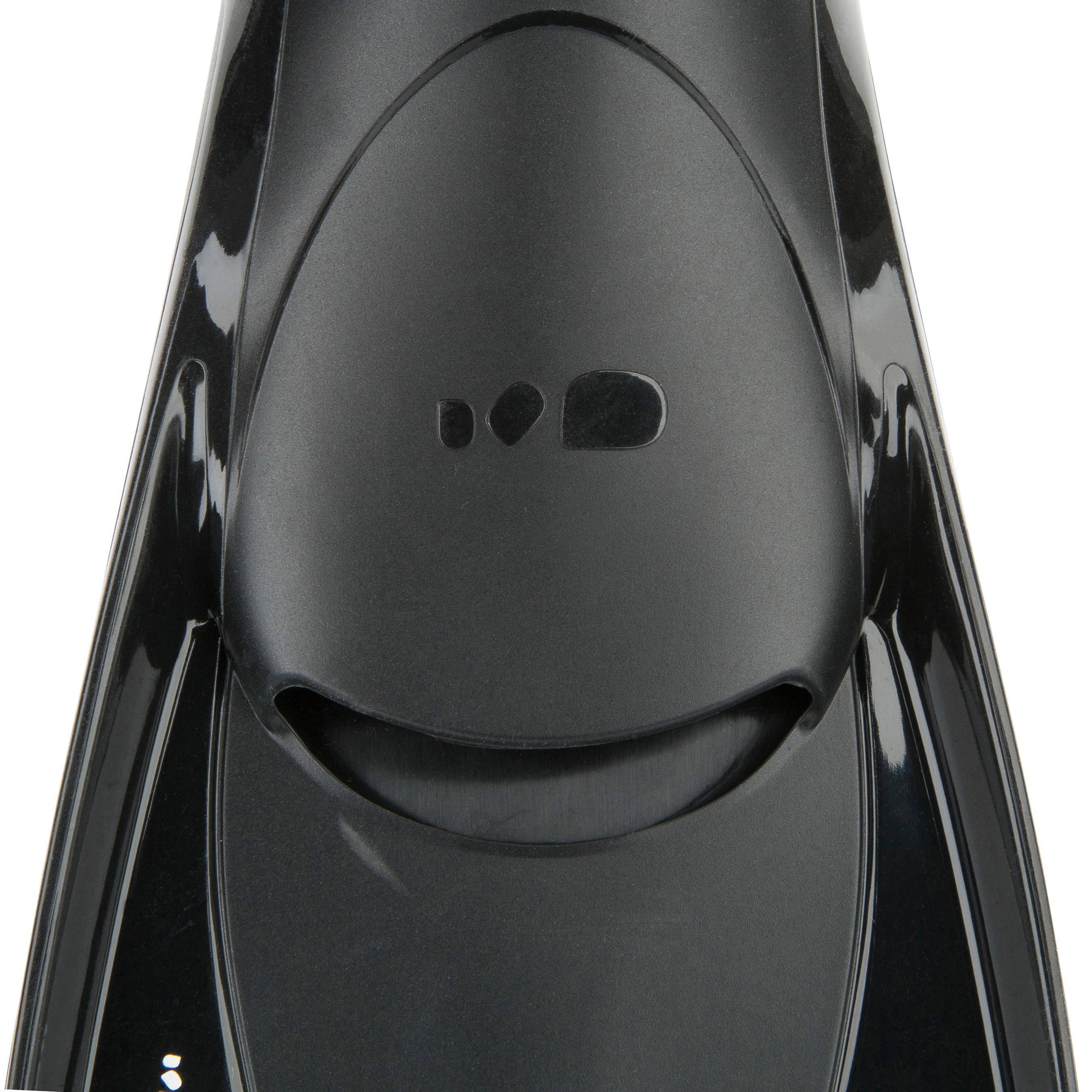 Short Swim Fins Silifin 500 Black Black‎ Nabaiji Decathlon
