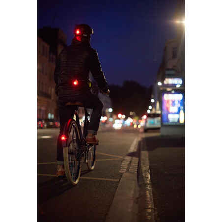 VIOO Clip 500 Front & Rear LED Bike Light Set USB - Pink