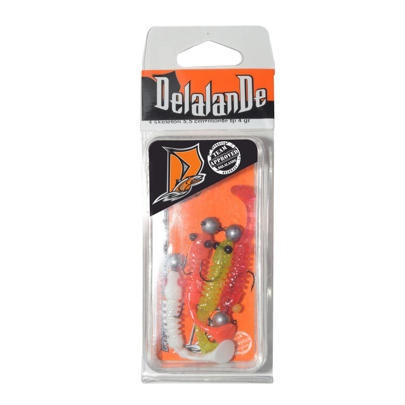 Artificiali montati pesca SKELETONS 5,5 cm x4