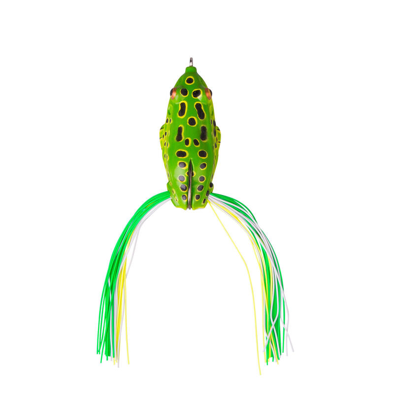 Kunstaas hengelsport 3D Bucktail Frog 7,5 cm groen