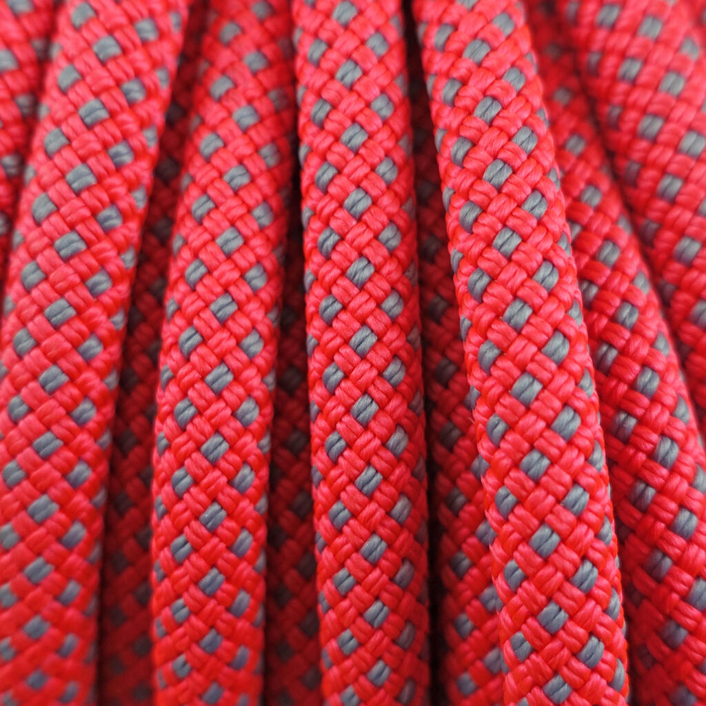 CLIMBING AND MOUNTAINEERING TRIPLE ROPE STANDARD 8.9 mm x 60 m - EDGE DRY PINK