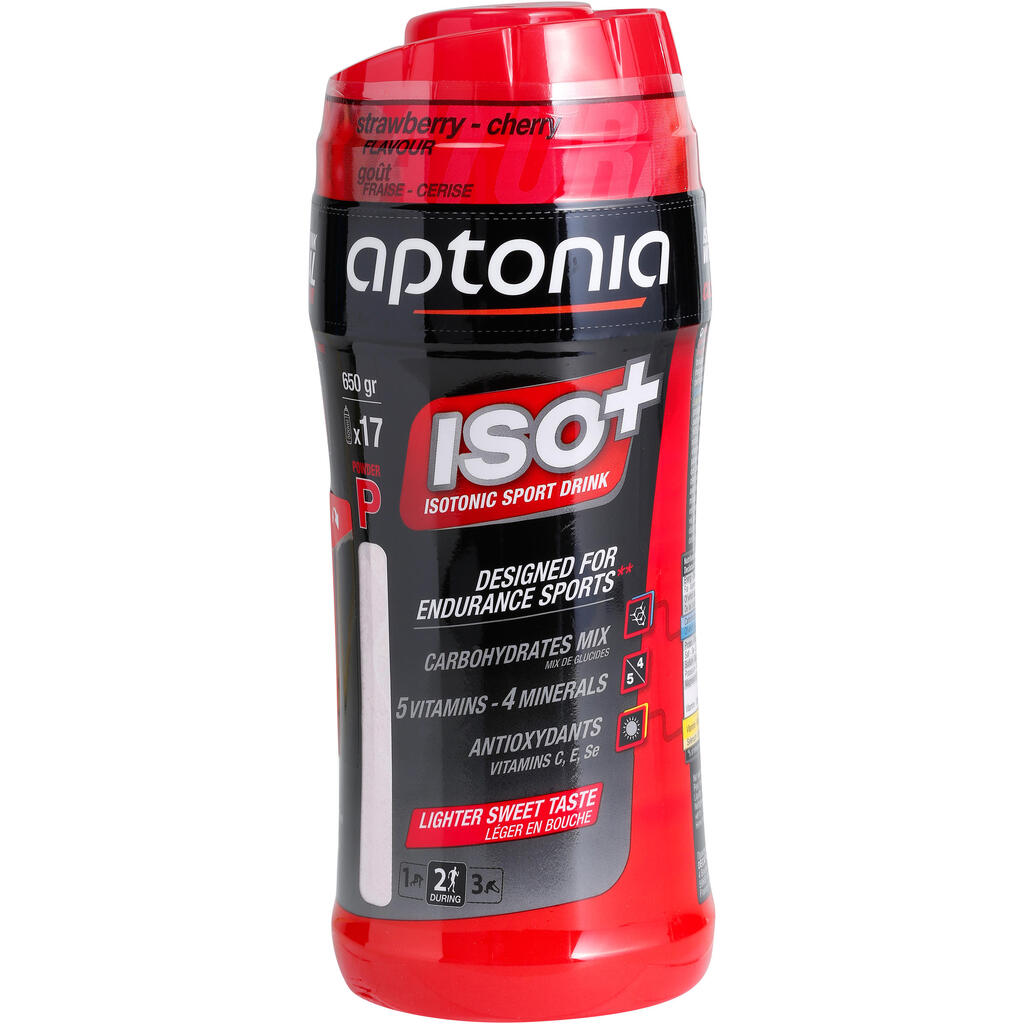 Iso+ Σκόνη Ισοτονικού Ποτού 650 g - Φράουλα/Κεράσι