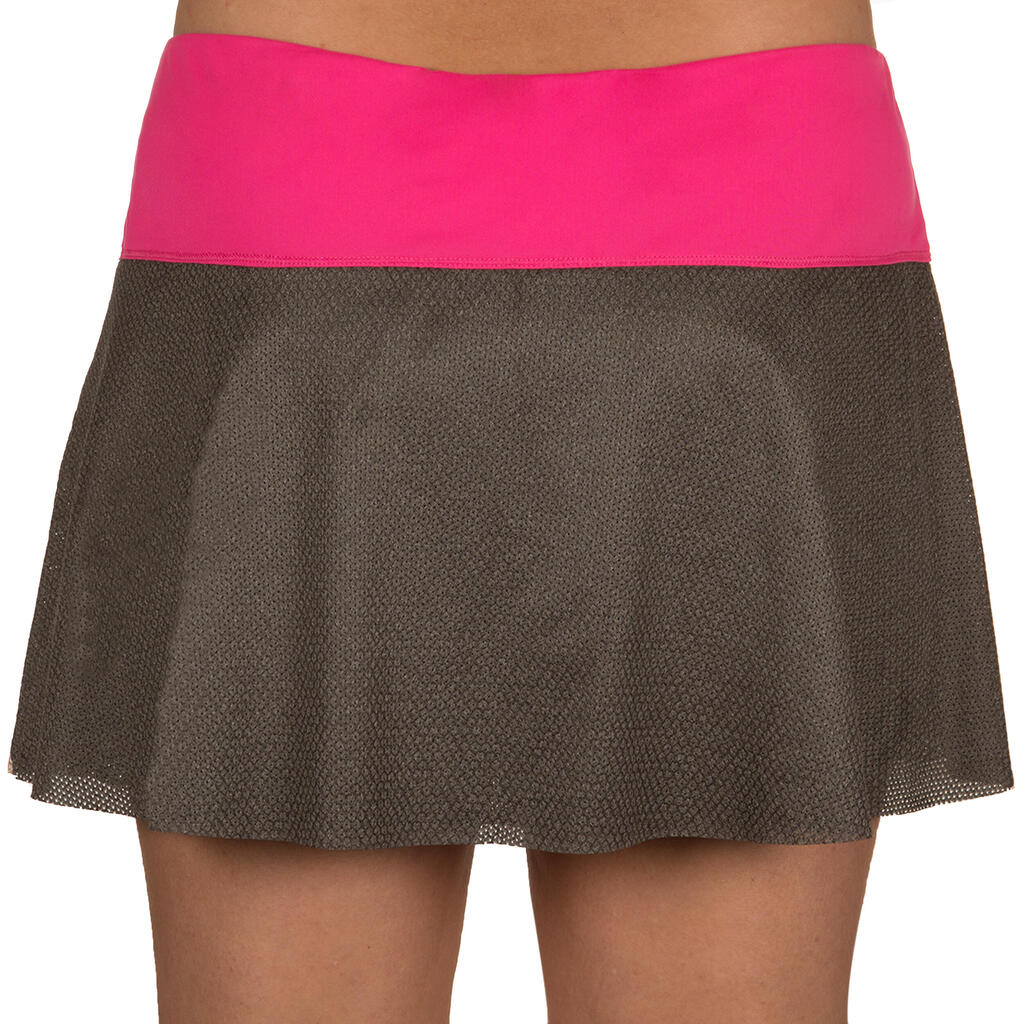 Tennisrock SK Light 900 Damen khaki/rosa
