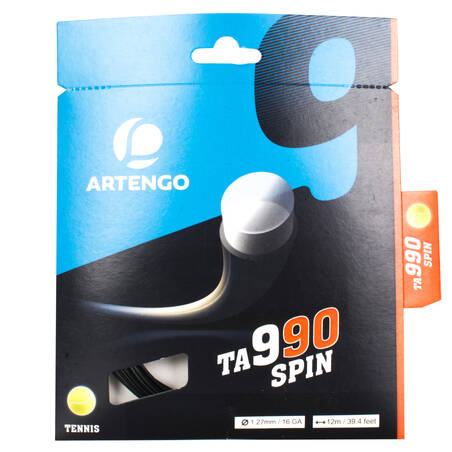 TA990 Spin 1,27 mm Monofilament Tennis Strings - Hitam