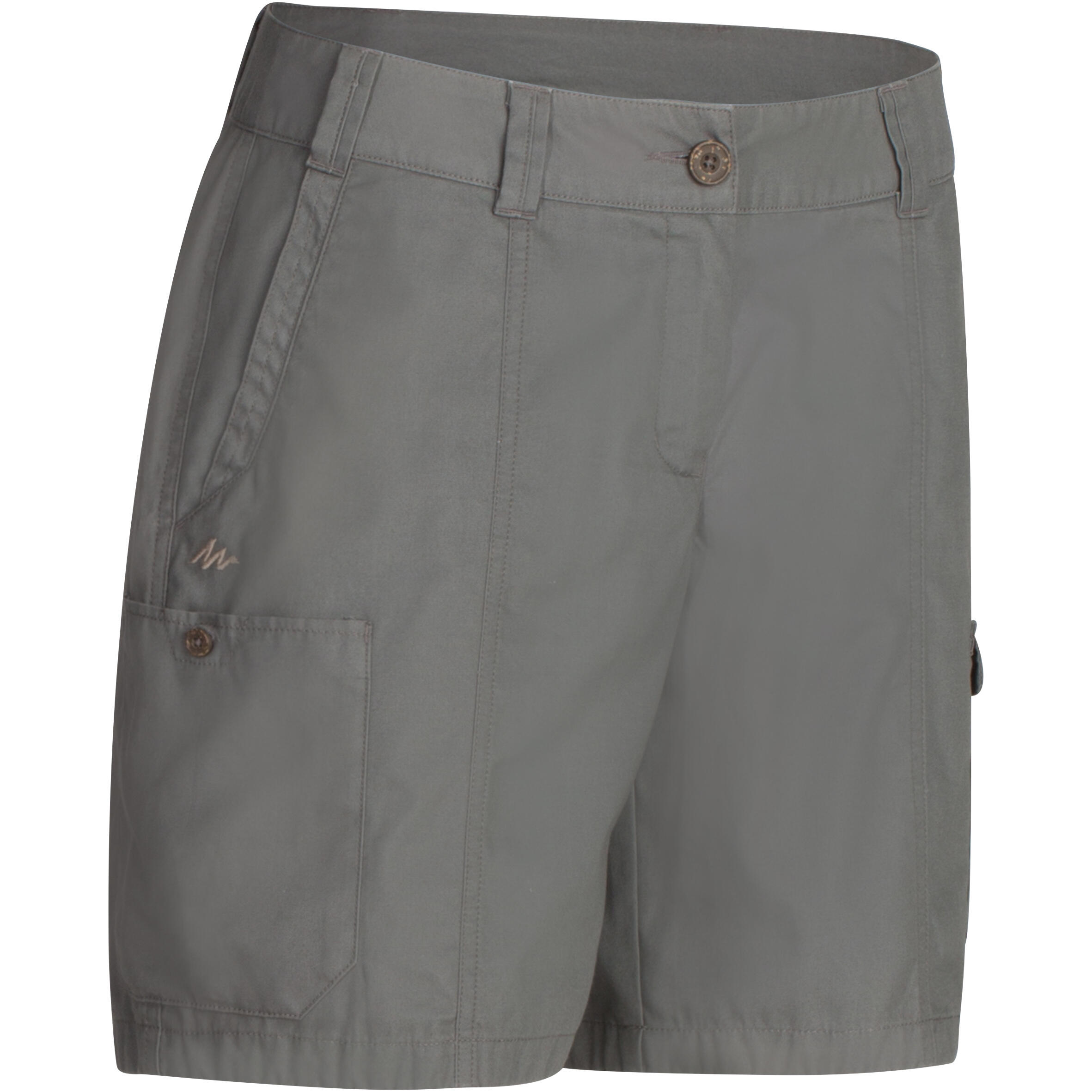 Forclaz Trekkingshort Travel 100 Dames Grijs forclaz kopen in de aanbieding