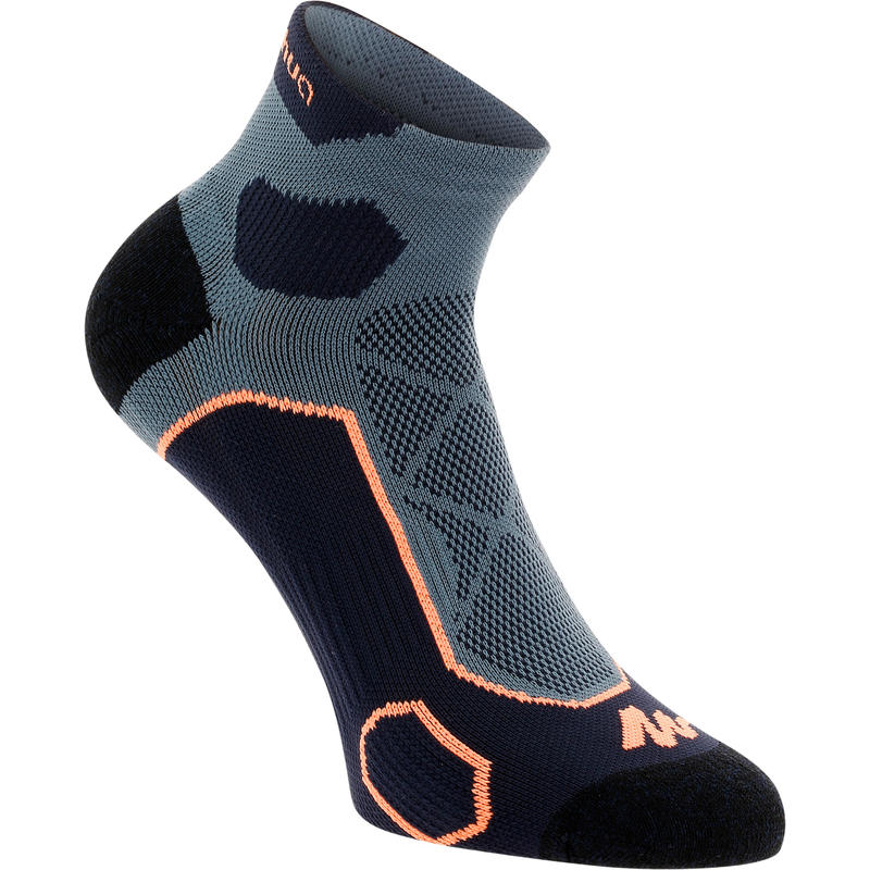 2 paires de chaussettes de randonnée montagne mi-hautes adulte Forclaz 500 Bleu 2 paires de chaussettes de randonnée montagne mi-hautes adulte Forclaz 500 Bleu