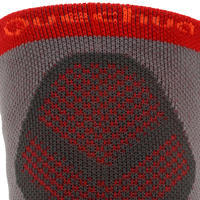 Chaussettes de randonnée montagne tiges high. 2 paires MH 520 rouge