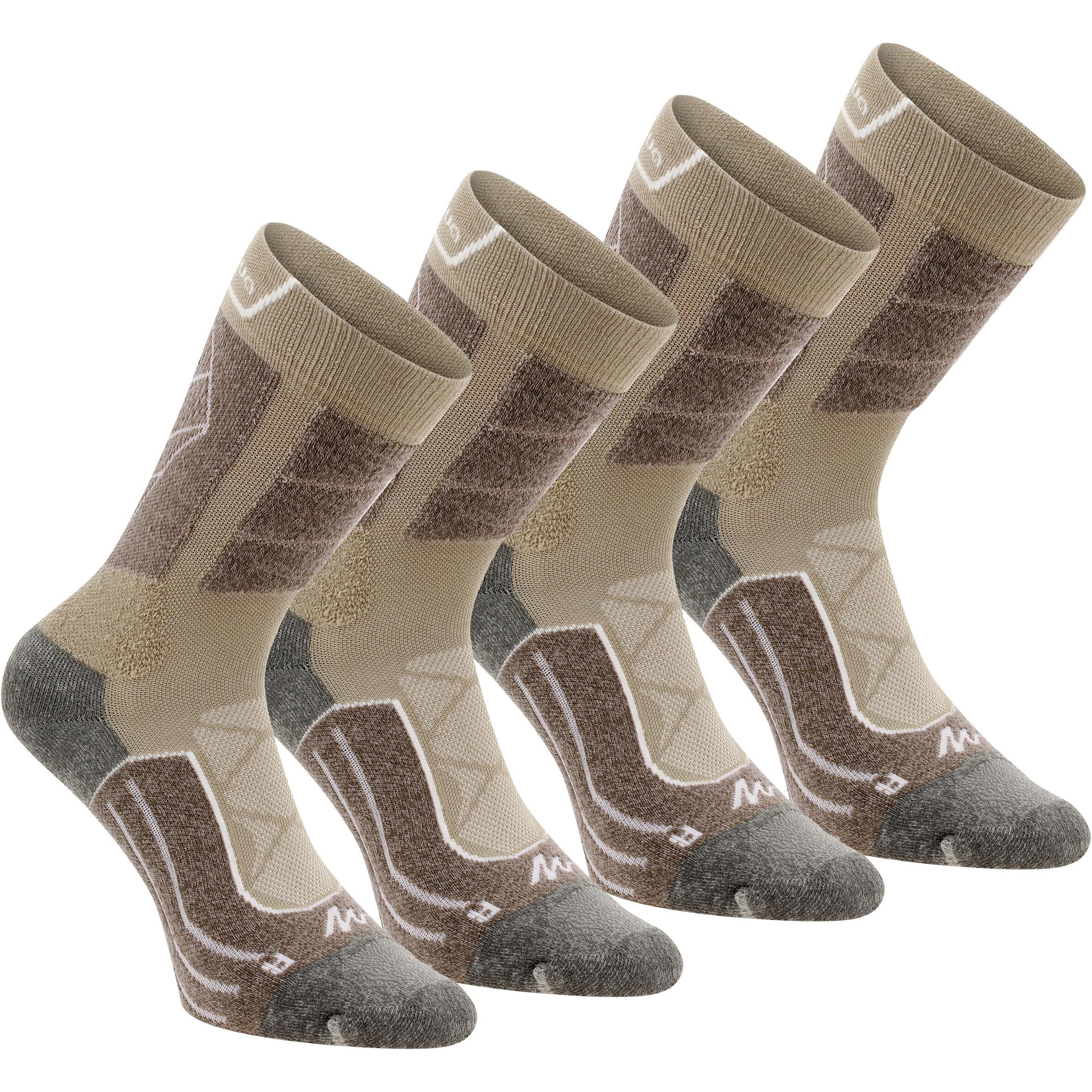 Hightop mountain walking socks. MH 900 2 Pairs QUECHUA Decathlon