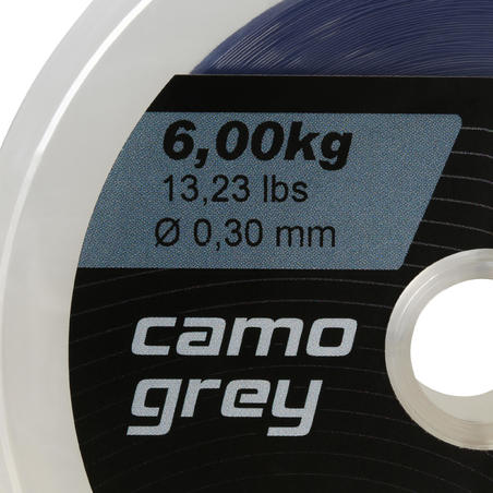 Волосінь Camo Abrasion для карпфішингу, 1000 м - Сіра