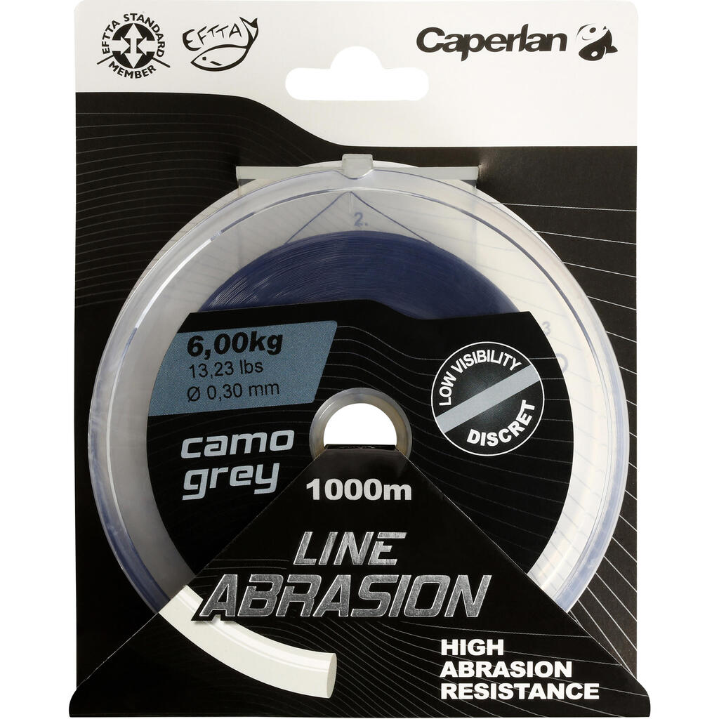 LINE ABRASION CARP FISHING LINE 1000 M CAMO GREY