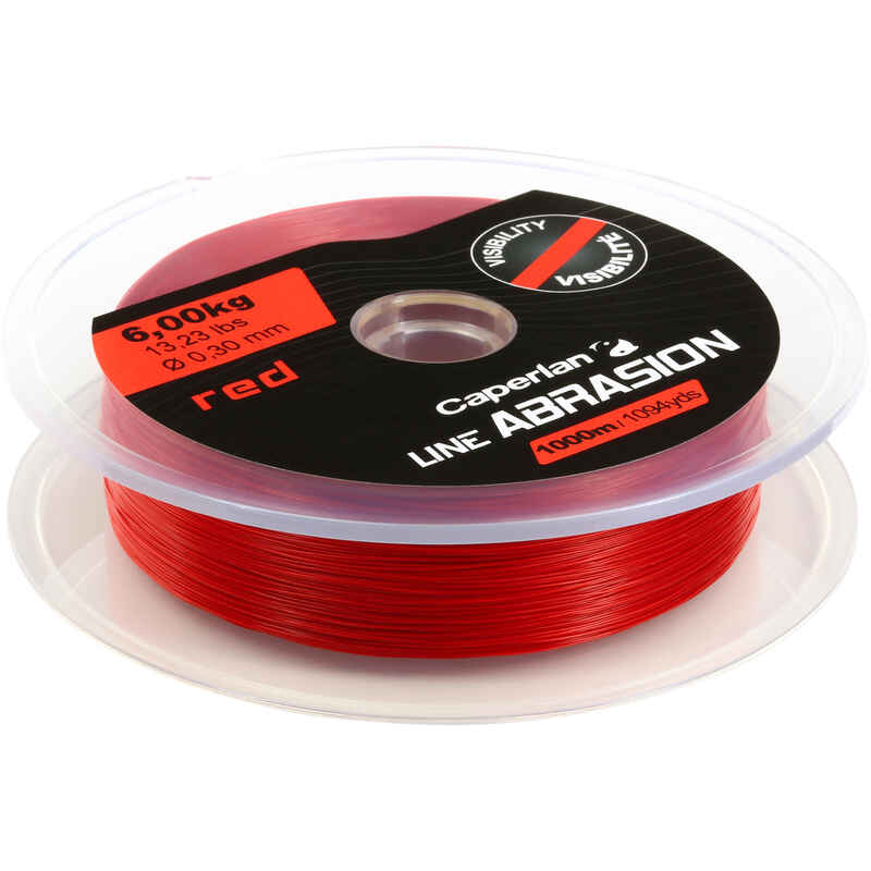 Fishing line wear red 1000m sea fishing - Decathlon