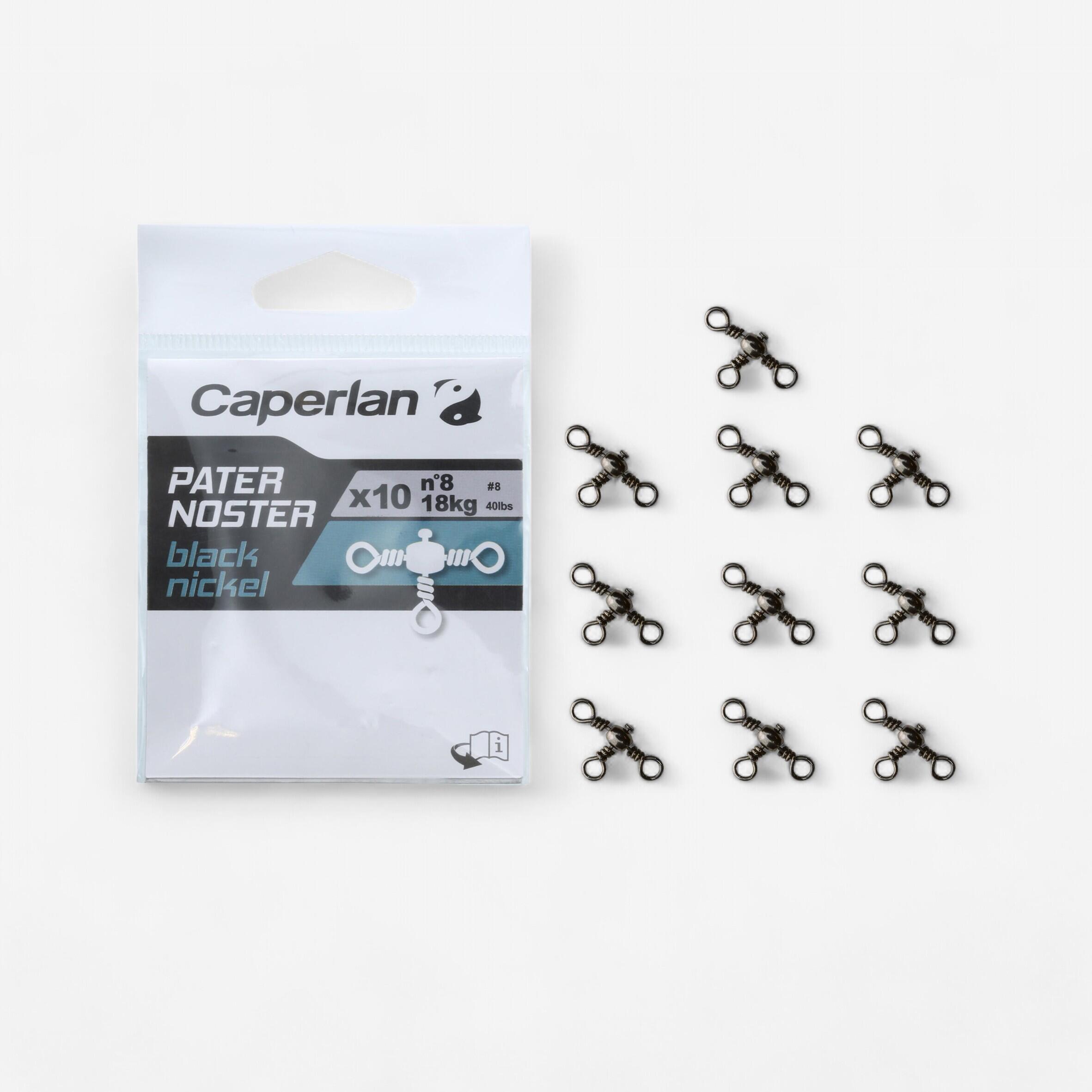 Caperlan Wartel Voor Paternoster Hengelsport Zwart Nikkel X10 caperlan kopen in de aanbieding
