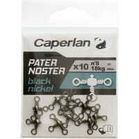 PATERNOSTER BLACK NICKEL FISHING SWIVEL X10