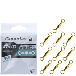 Émerillon baril pêche swivel brass SW x10