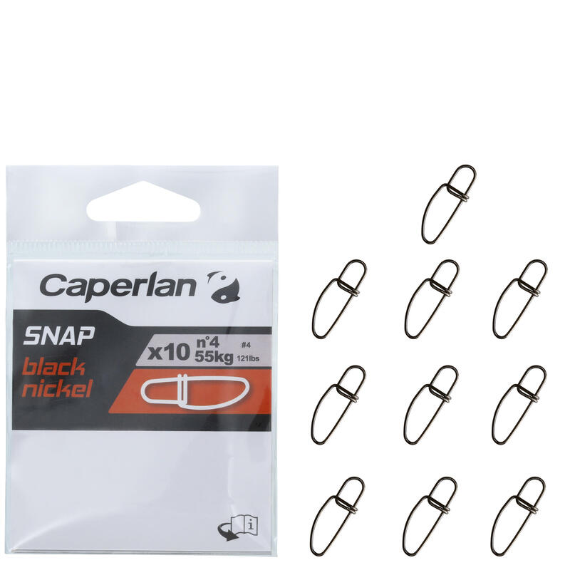 Gancho Pesca SNAP BLACK NICKEL x10